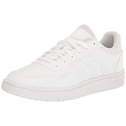 Adidas Originals Men`s Hoops 3.0 Low Sneaker White/White/Core Black