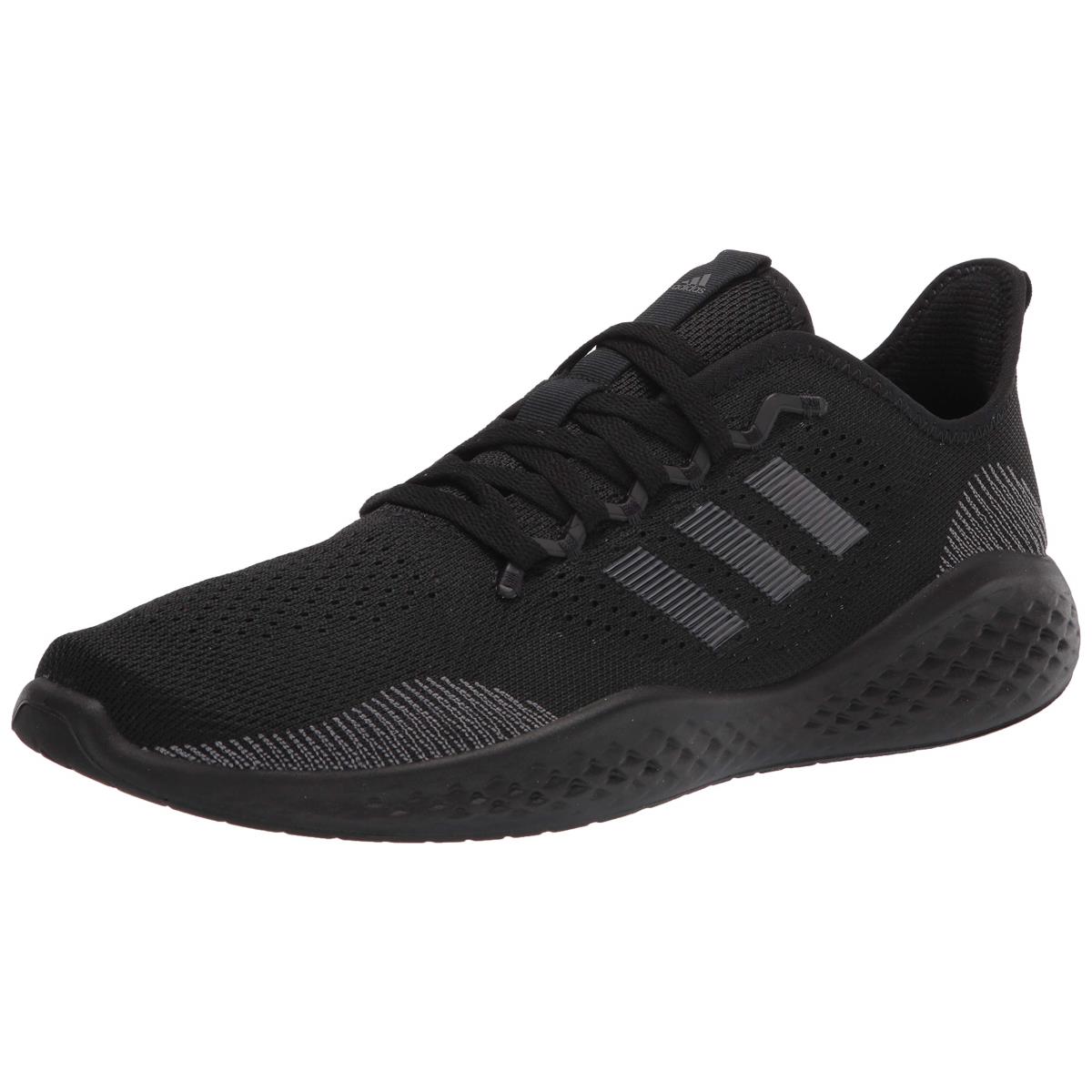 Adidas Men`s Fluidflow 2.0 Shoes Running Black/Grey/Black