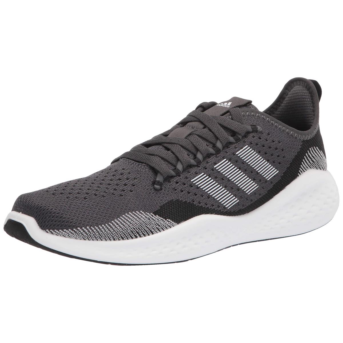 Adidas Men`s Fluidflow 2.0 Shoes Running Core Black/Ftwr White/Grey Six