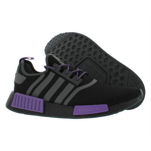 Adidas NMD_R1 Mens Shoes - Core Black/Grey Five/Active Purple, Main: Black