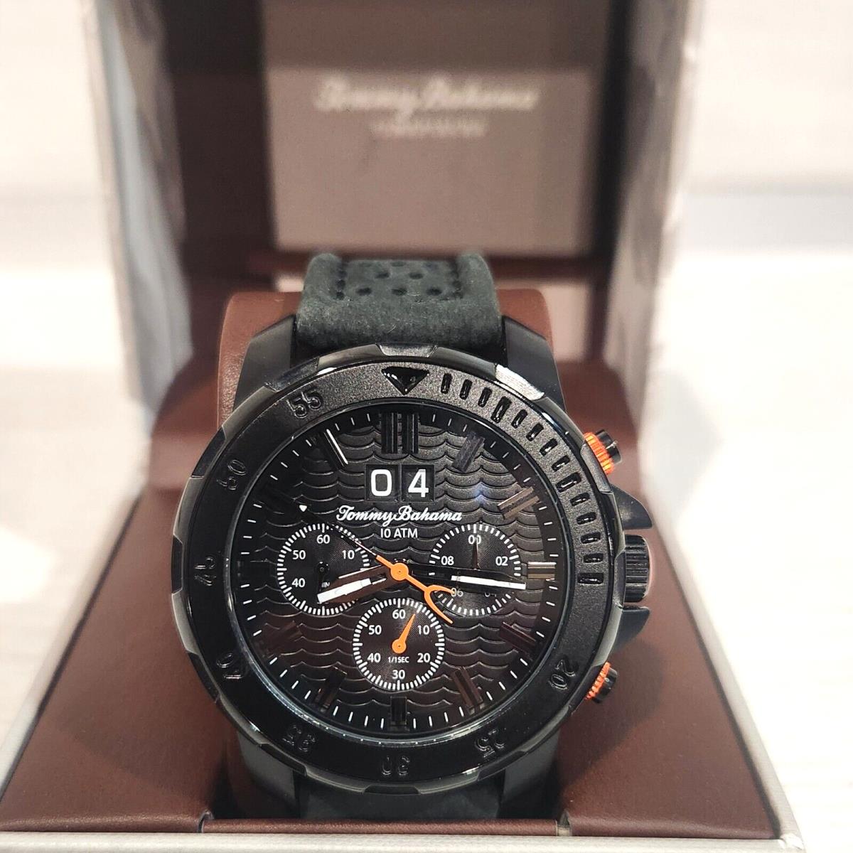 Tommy Bahama TB00103-01 Black Stainless Steel Chronograph Men`s Watch