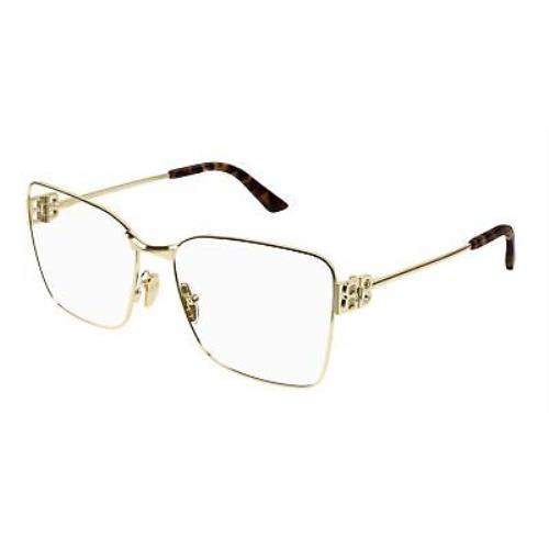 Balenciaga BB0339o-003 Gold Gold Eyeglasses