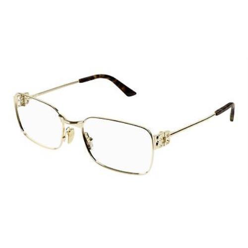Balenciaga BB0340o-003 Gold Gold Eyeglasses