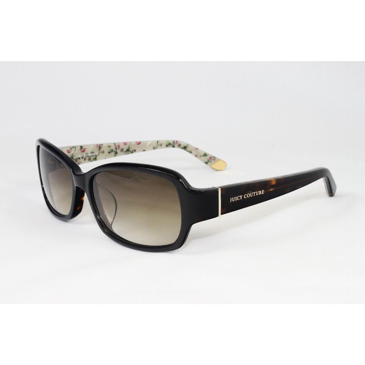 Juicy Sunglasses Women`s Frame JU555FS 86 Dark Havana Floral Gradient Brown Lens