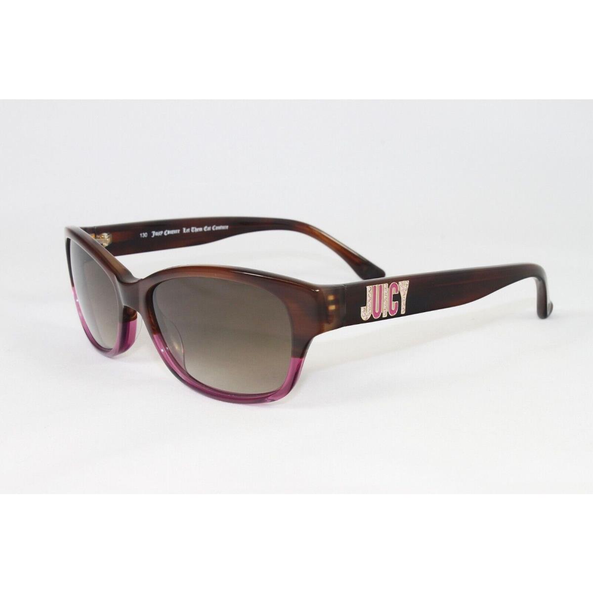 Juicy Sunglasses Women`s Cat Eye Frame Mode/s CW7 Brown Burgundy 51mm