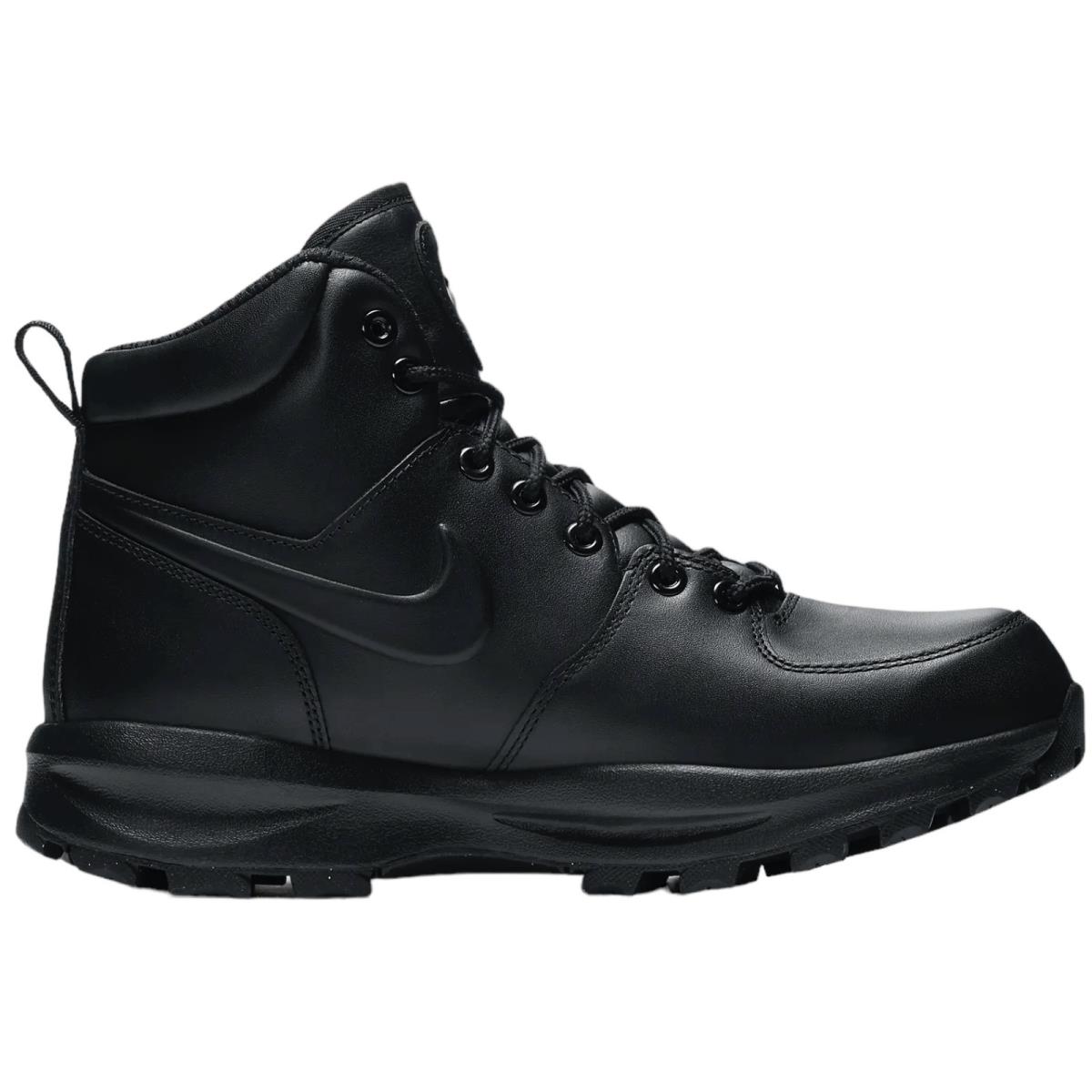 Nike Manoa Leather Boots Men`s Casual Shoes All Colors US Sizes 7-14 - Black/Black/Black