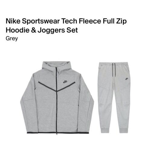 Nike Tech Sweatsuit Hoodie CU4489-063 Pants CU4495-063 Men Size 3XL Tall