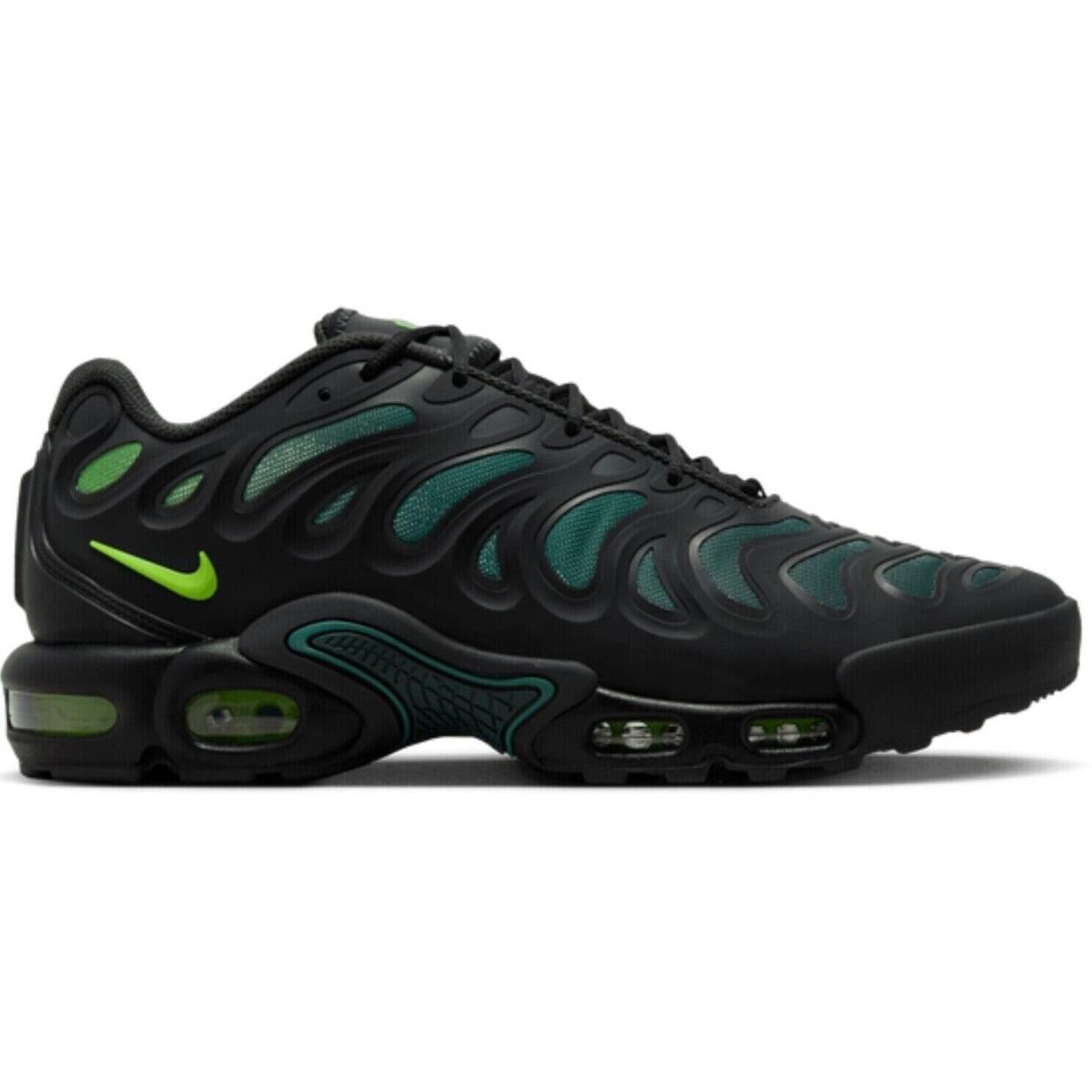 Nike Air Max Plus Drift Men`s Casual Shoes All Colors US Sizes 7-14 Black / Anthracite / Vintage Green / Green Strike