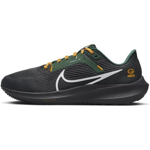 Nike Pegasus 40 Nfl Green Bay Packers Men`s Road Running Shoes