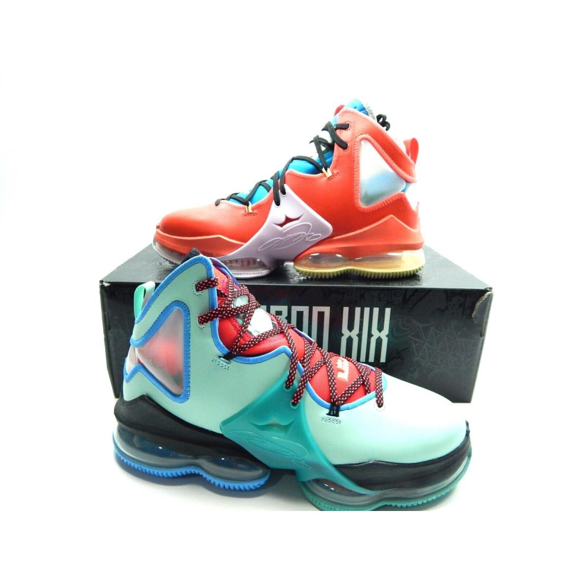 Nike Men`s Lebron Xix 19 Bright Crimson Malachite DQ7548 600 Basketball Shoes