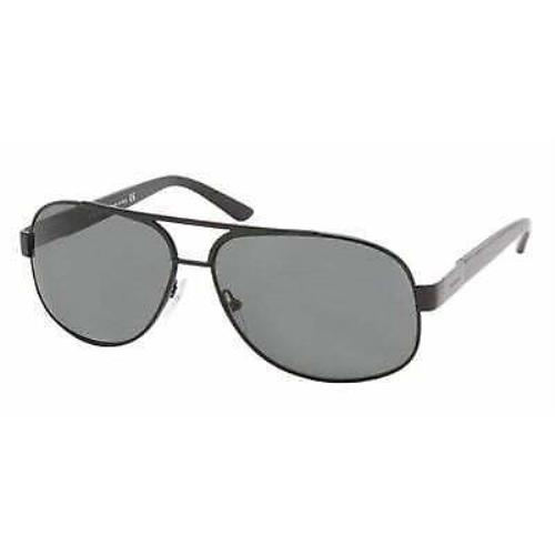 Prada Spr 50L Black Aviator Gray 60-13-140mm Non-polarized Unisex Sunglasses