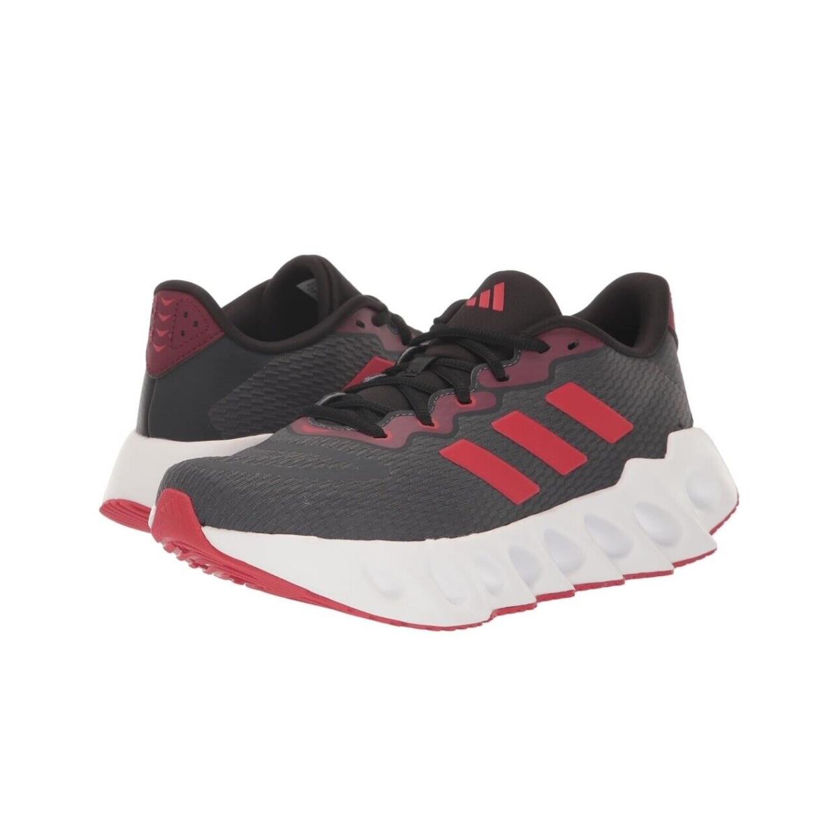 Adidas Men`s Switch Running Shoes Grey/better Scarlet/solar Red Size: 10 M