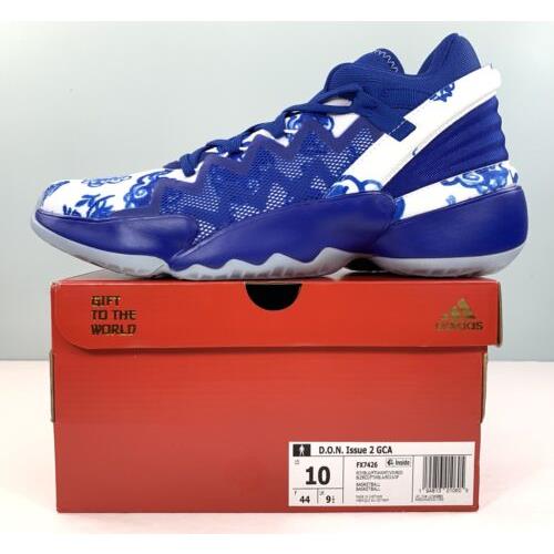 Adidas D.o.n Issue 2 `gift to The World` Basketball Shoes Blue FX7426 Size 10 - Blue