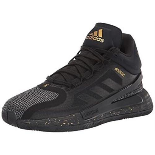 Adidas Unisex Adult D Rose 11 Basketball Shoes Black/gold Metallic/grey 6.5 Men