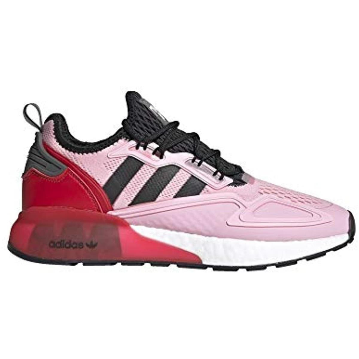 Adidas Men`s Ninja ZX 2K Boost Shoes FZ0454 Pink/core Black/scarlet Size 10.5M