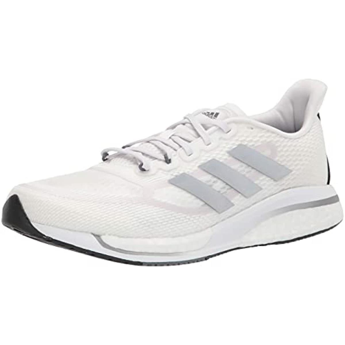 Adidas Women`s Supernova Running Sneaker FX2858 White/silver Metallic Size 6M - White