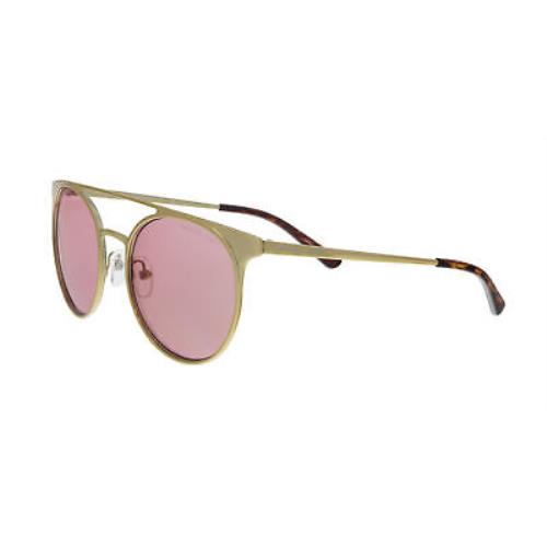 Michael Kors MK1030 116884 Shiny Pale Gold Round Sunglasses