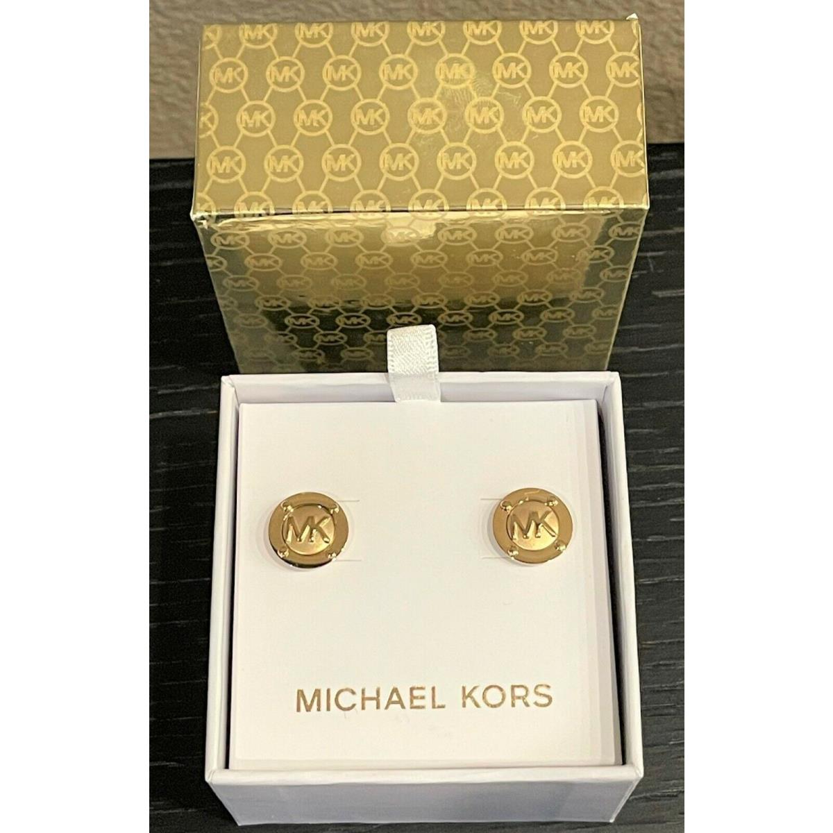 Michael Kors Gold Tone Astor Stud Earrings