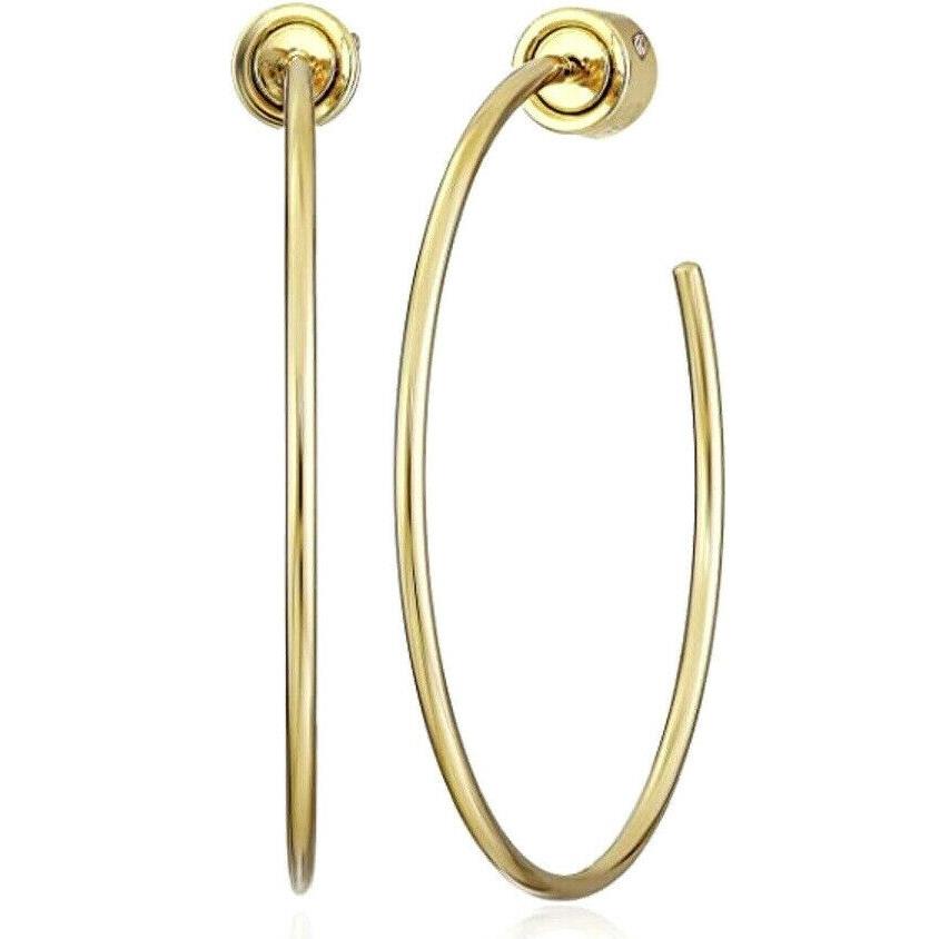 Michael Kors Cityscape Chains Gold-tone SS Hoop Earrings MKJ4828