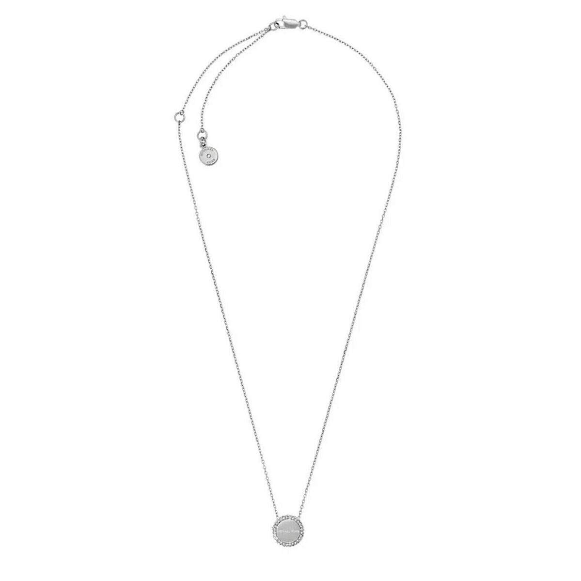 Michael Kors MKJX6179040 Brilliance Pave` Silver-tone Necklace