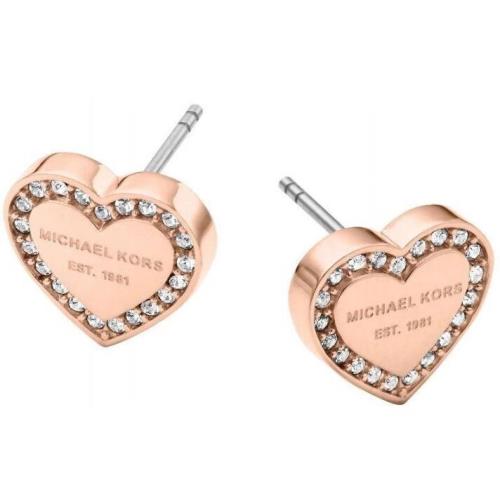 Michael Kors Heritage Hearts Earrings Rose Gold MKJX3967791