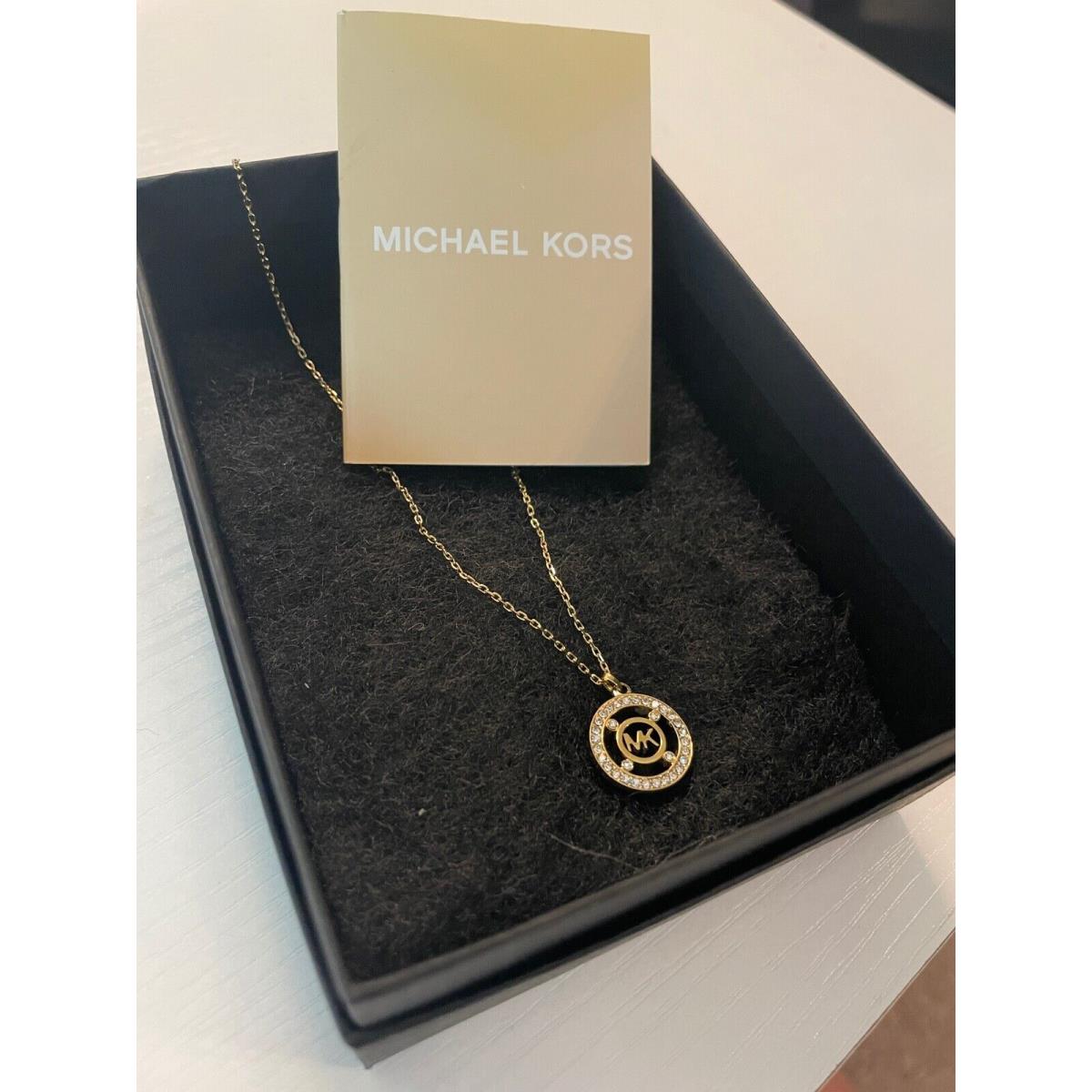 Michaels Kors Women`s Brilliance MK Gold Tone Necklace Crystals MKJX4098710