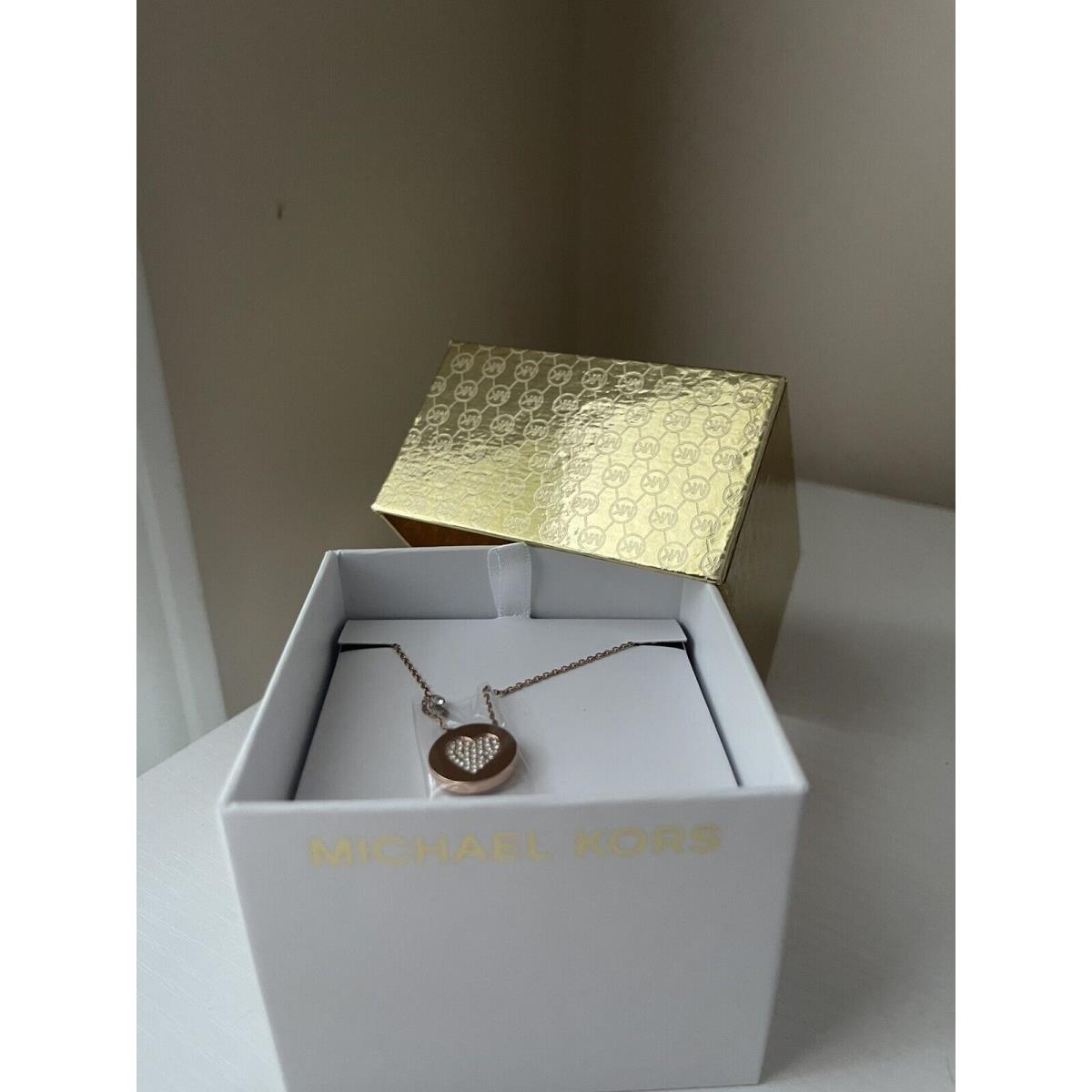 Michael Korsgold-rose Tone Heart Necklace MKJX5054791