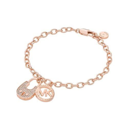 Michael Kors Women`s Rose Gold Brass Chain Bracelet MKJ8014791