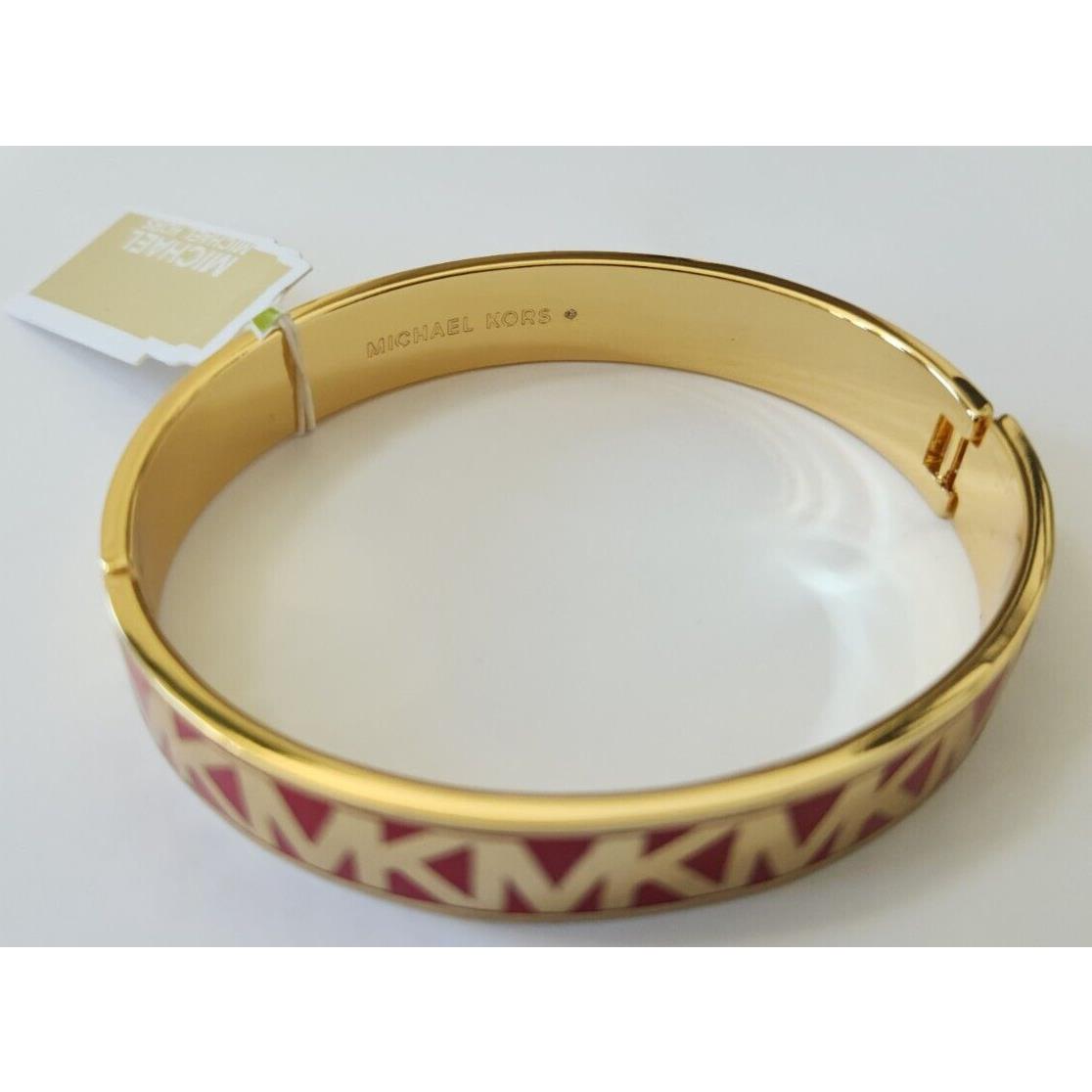 Michael Kors MK Fashion Gold-tone Brass Bangle Bracelet MKJ8113710