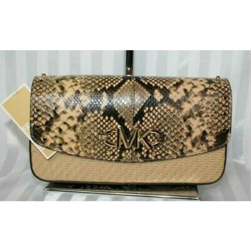 Michael Kors Izzy Large Clutch Natural