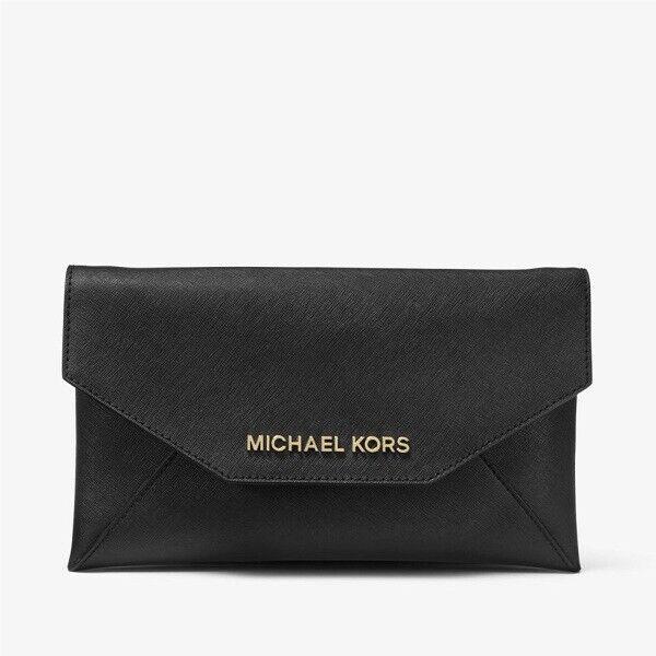Michael Kors Jet Set Item Medium Envelope Clutch Black/ 35F9GTTC6L