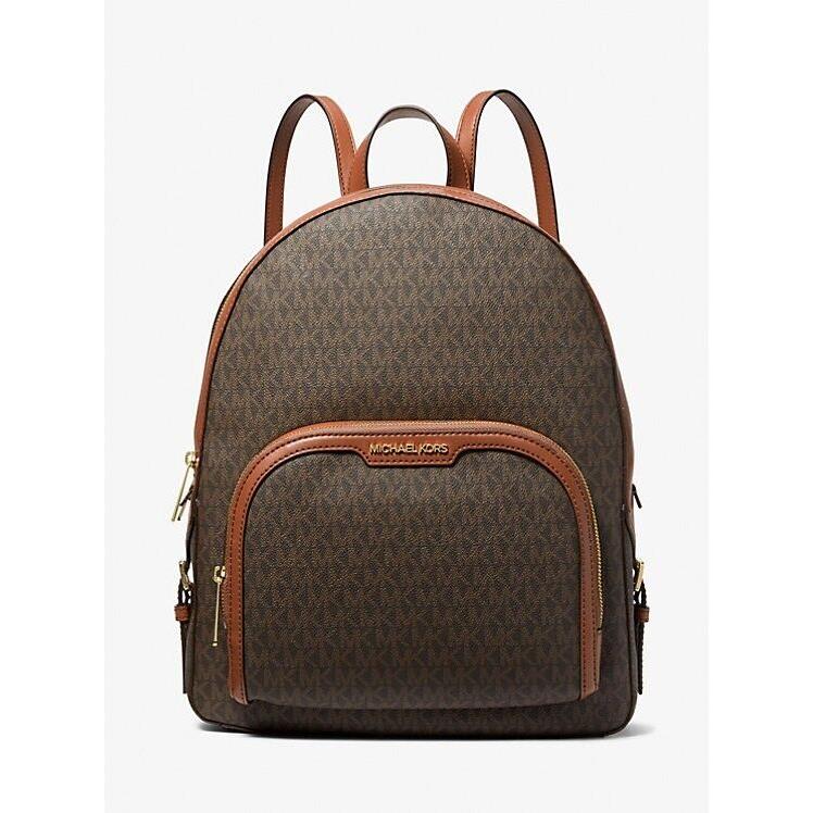 Michael Kors Jaycee Large Logo Backpack Brown