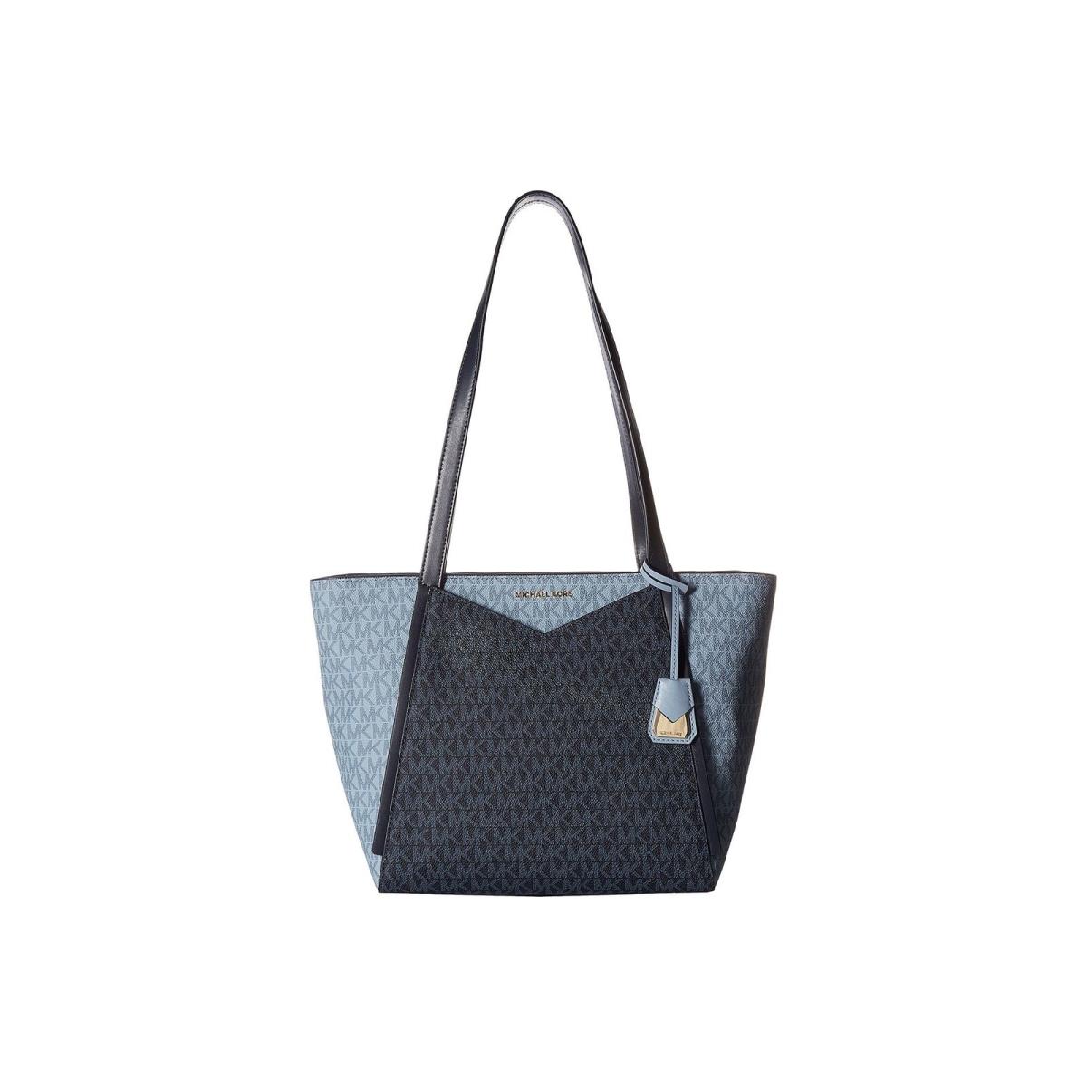 Kors Whitney Small Logo Tote Admiral/pale Blue