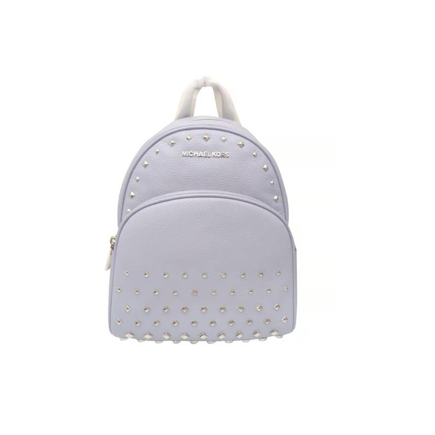 Michael Kors Abbey Baby Blue Pyramid Studded Leather Backpack