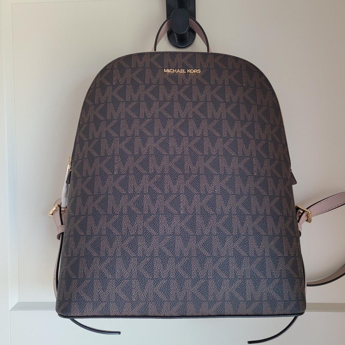 Michael Kors MK Backpack Iconic Brown Medium