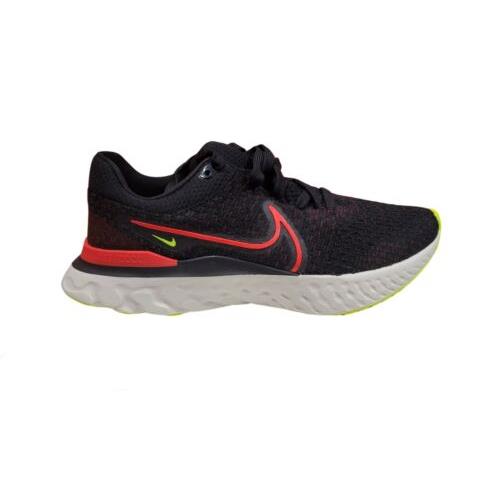 Nike React Infinity Run FK 3 Size 8 Men Running Shoe Black/siren Red-volt