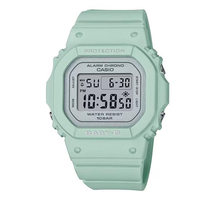 Casio G-shock Baby-g Digital Pastel Green Resin Watch BGD-565SC-3 / BGD565SC-3 - Band: Green, Bezel: Green