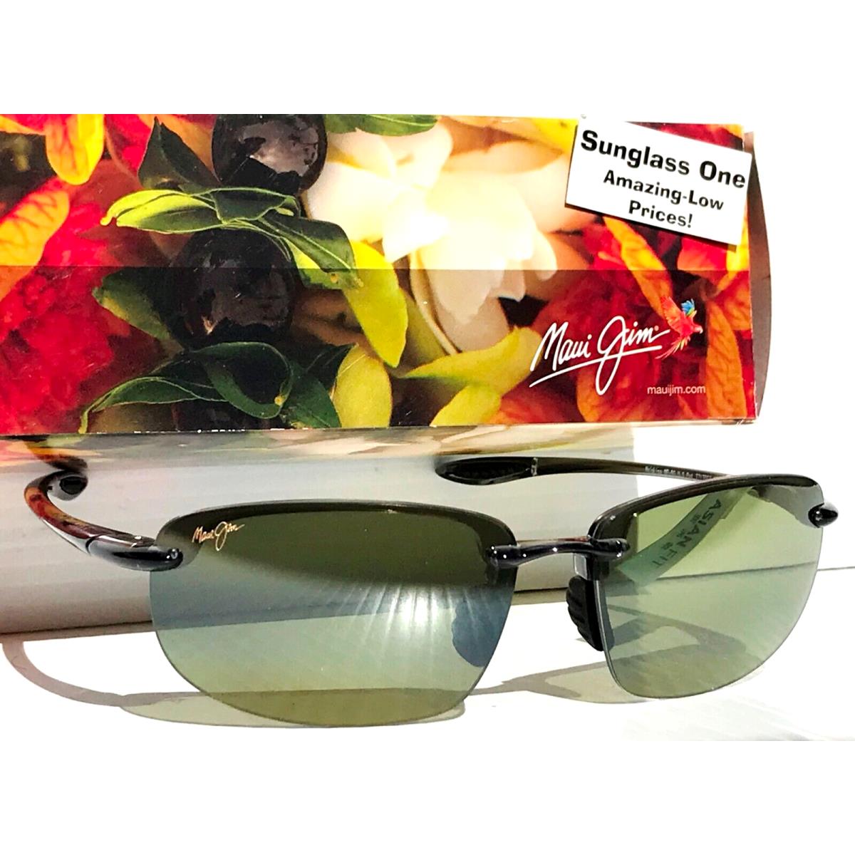 Maui Jim Hookipa Smoke Grey Polarized HT Green/grey Lens Sunglass HT407N-11