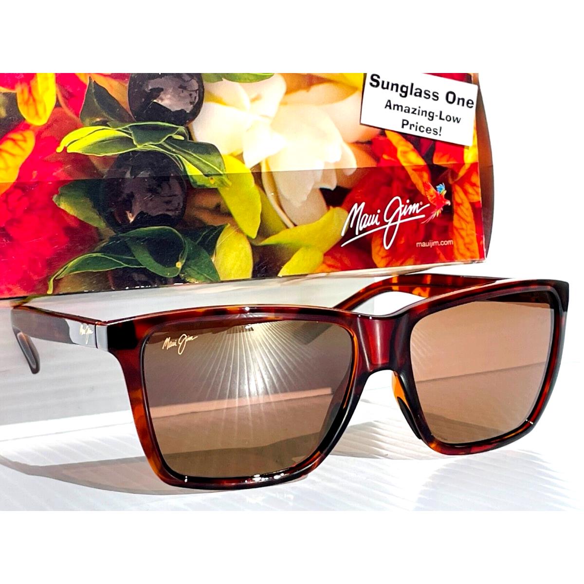 Maui Jim Cruzem Shiny Tortoise Polarized Hcl Bronze Glass Sunglass H864-10