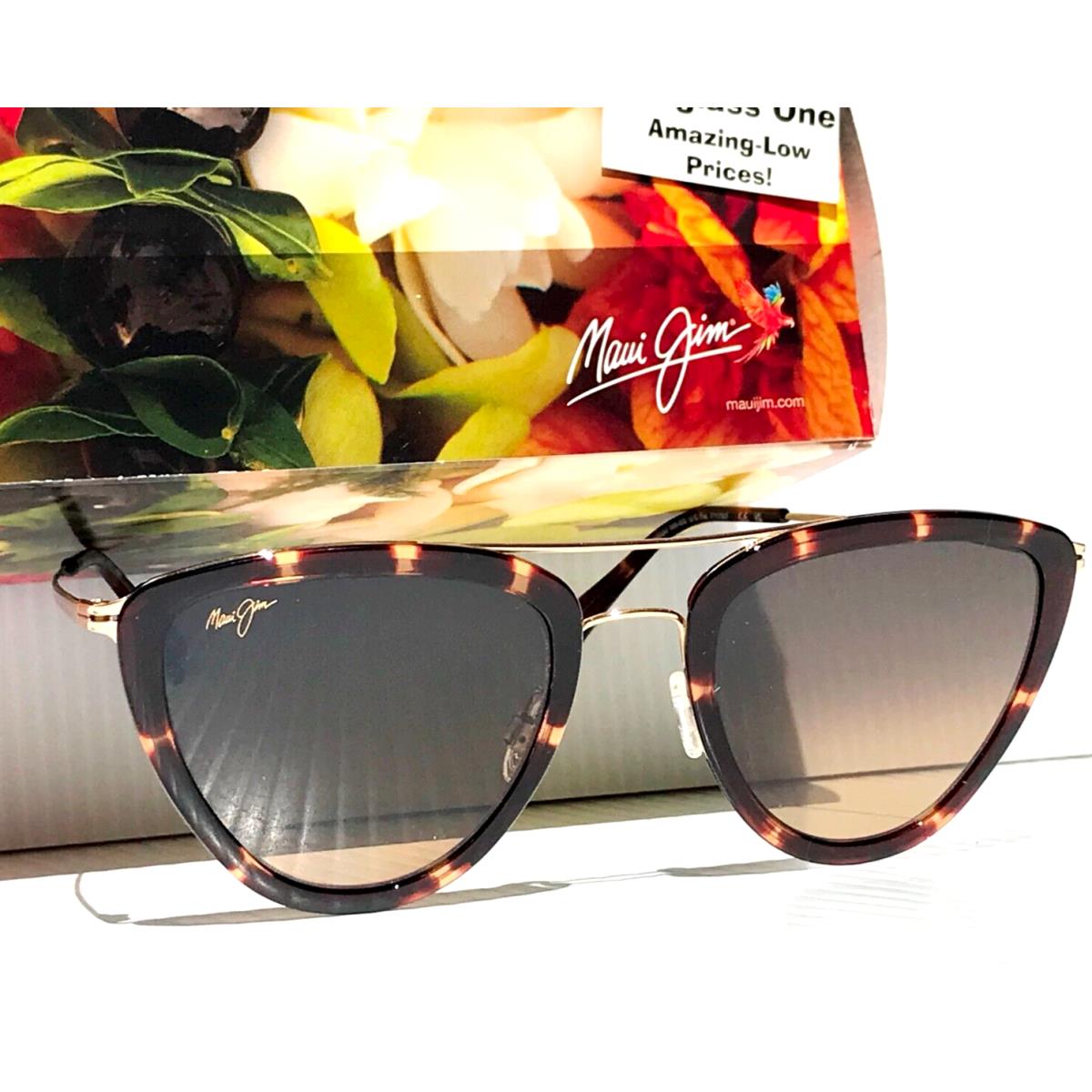 Maui Jim Hunakai Tortoise Polarized Gradient Bronze Lens Sunglass HS331-10