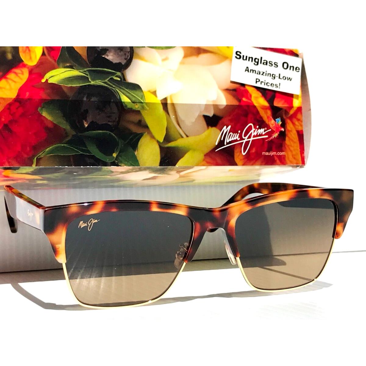 Maui Jim Perico Tortoise with Gold Polarized Bronze Glass Sunglass HS853-10