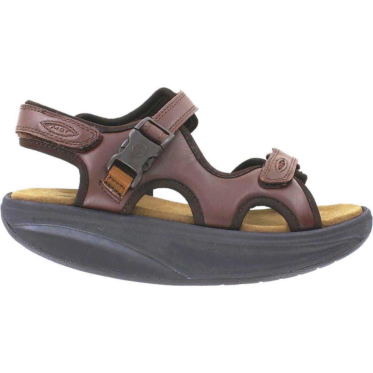 Mbt Men`s Sandal Kisumu 3S or Mtr Sandal Premium Comfort/lthr 3 Colors - Brown