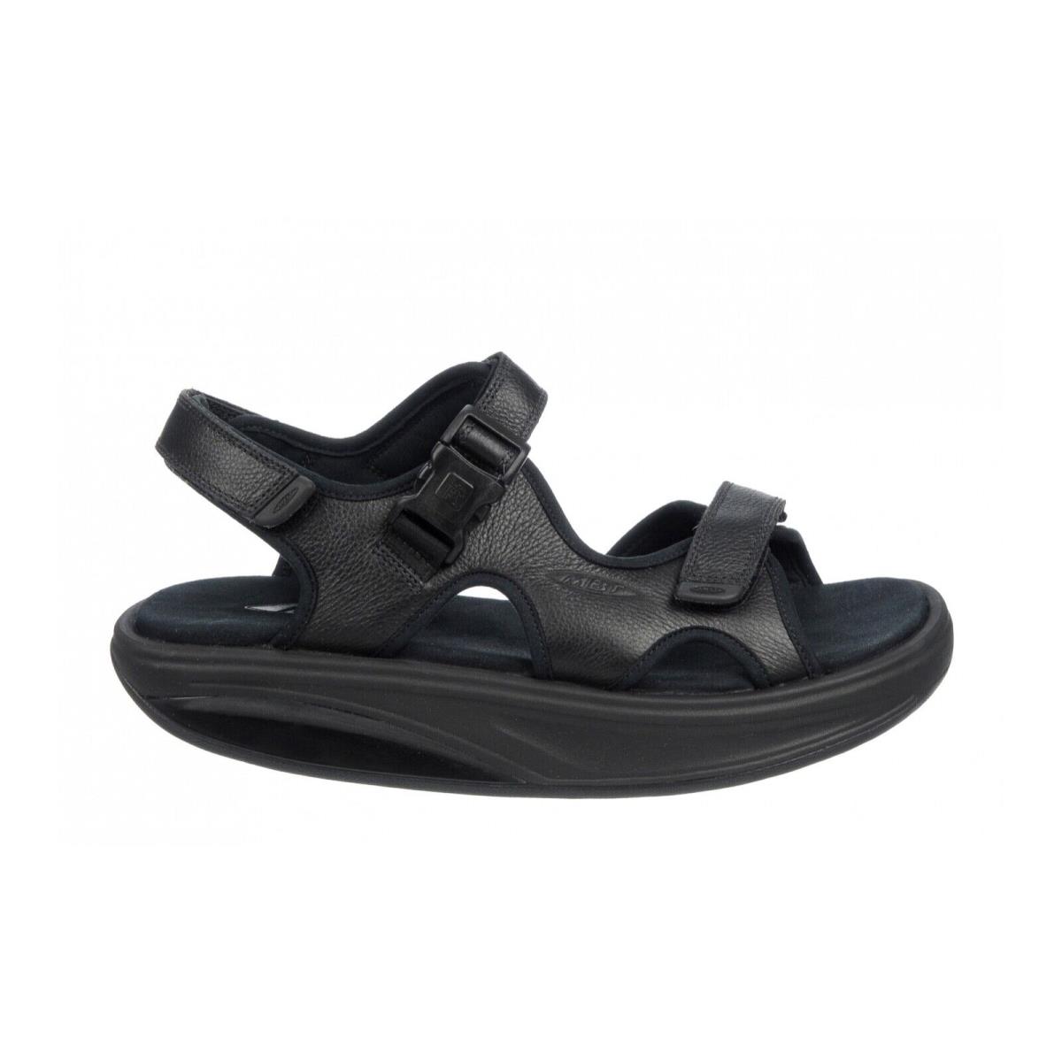 Mbt Men`s Sandal Kisumu 3S or Mtr Sandal Premium Comfort/lthr 3 Colors Black