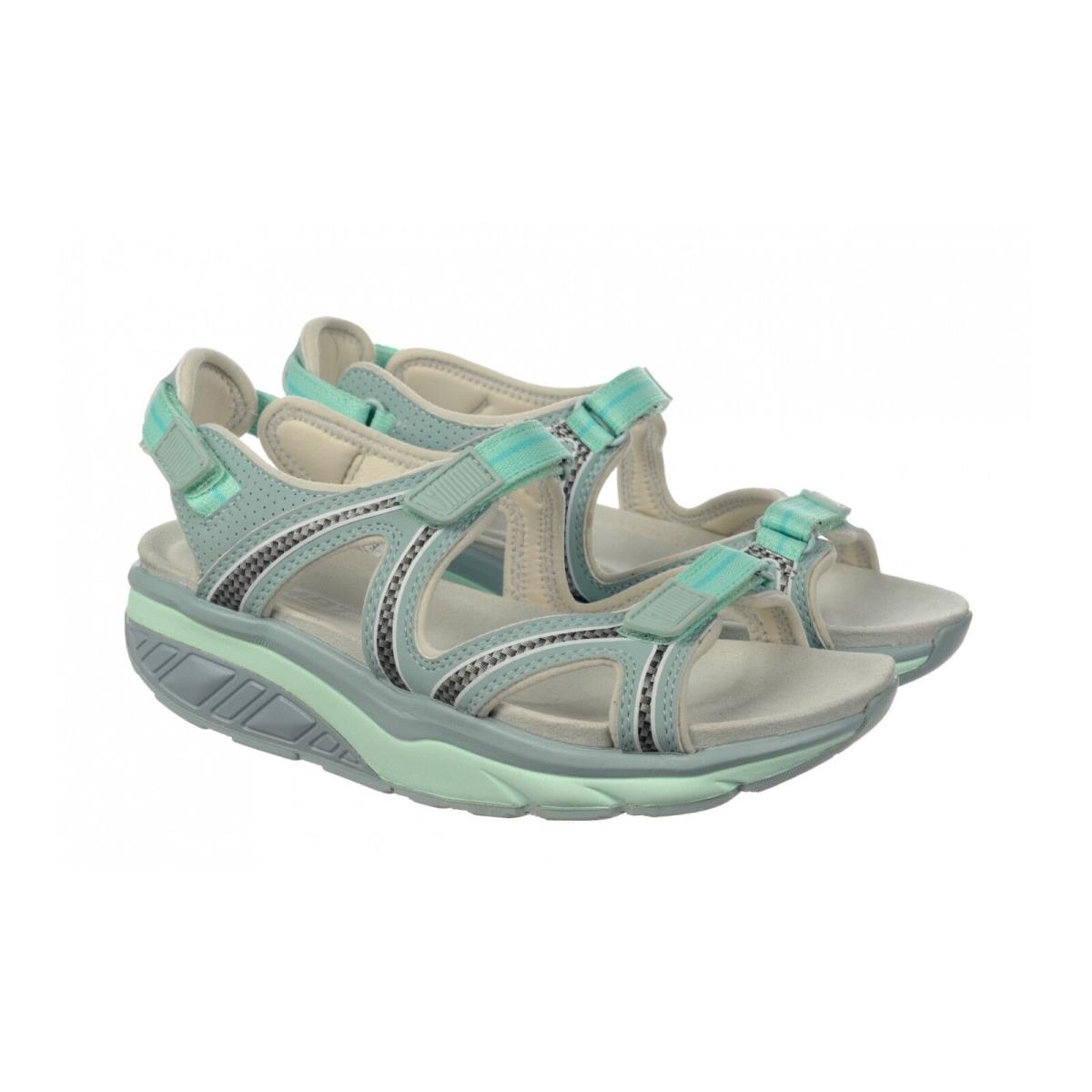 Mbt Lila Women`s Sport Sandal Adjustable 3 Way Hook Loop Light Wt 6 Colors Mint / Double Mint