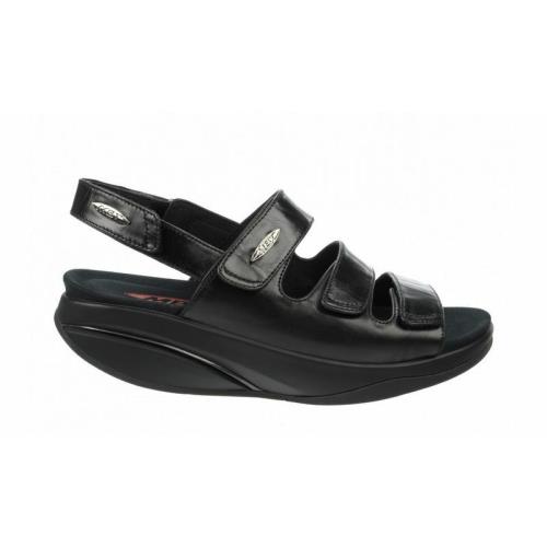 Mbt Tatuna 5 Women`s Sandal 4 Way Adjustable Hook Loop Strap 2 Colors Black