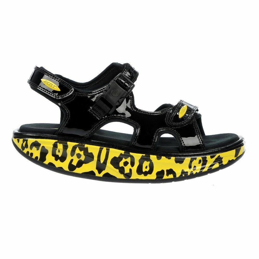 Mbt Kisumu3S Women`s Fashion Sandal Limited Anniversary Edition Leopard 4Color Lemon Leopard