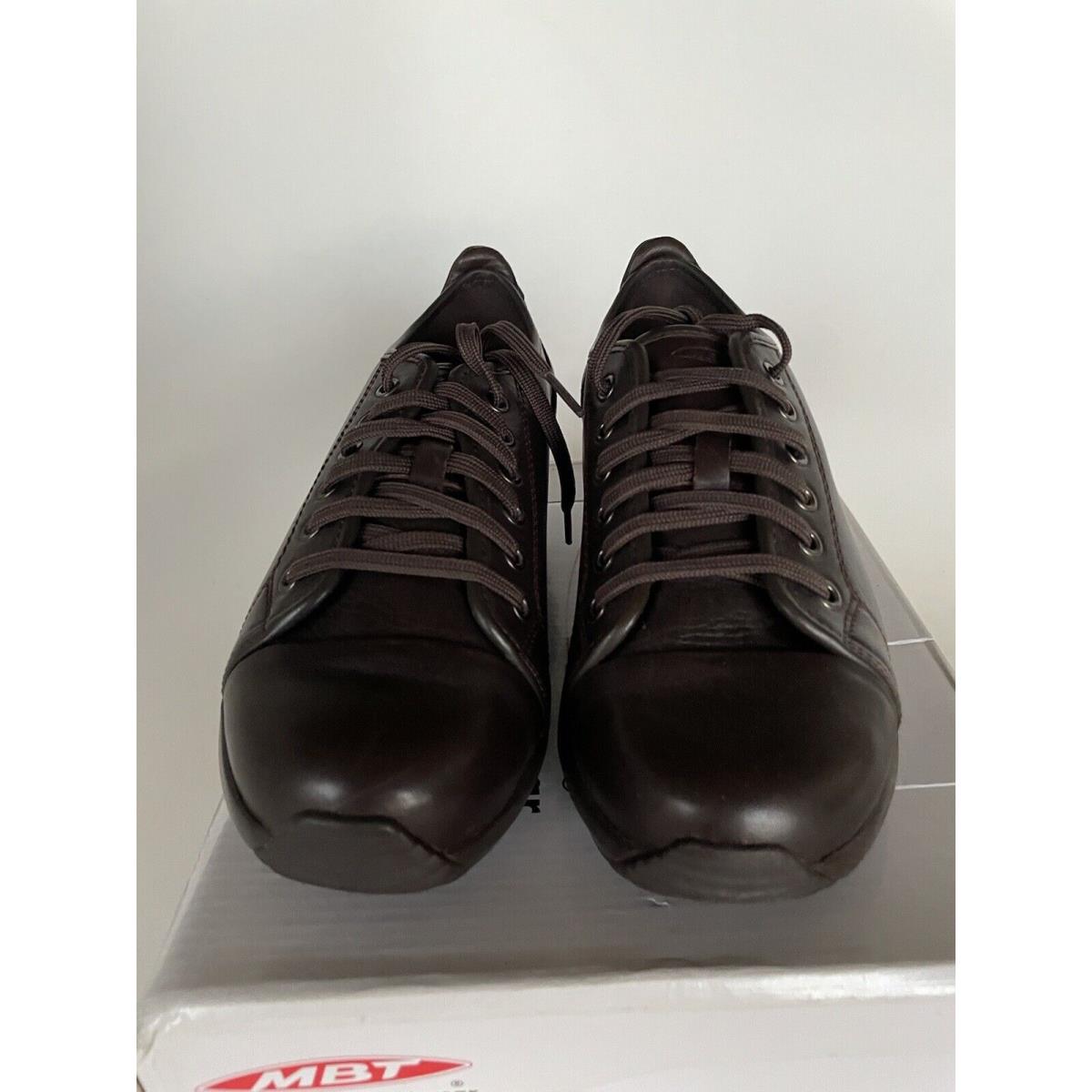 Mbt Womens Low Trainers Batini Lace Up Size 37 / 6-6.5 Black Coffee Napa Leather