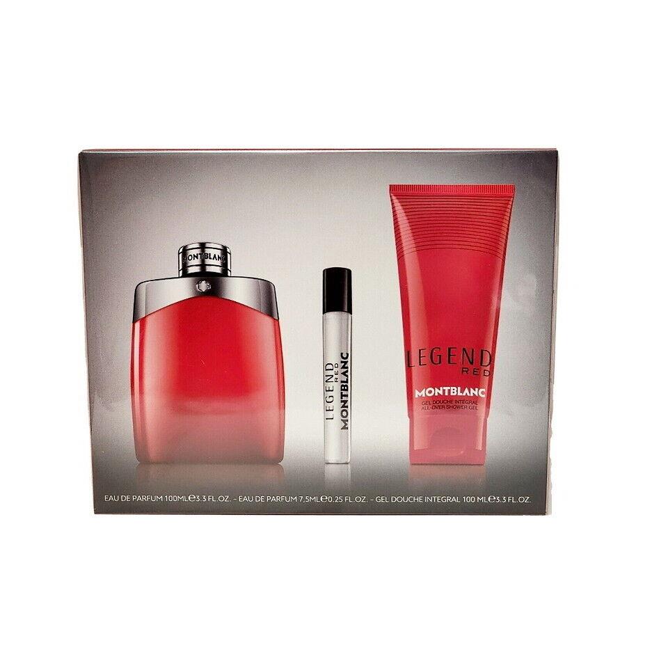 Montblanc Legend Red 3PCS Gift Set For Men