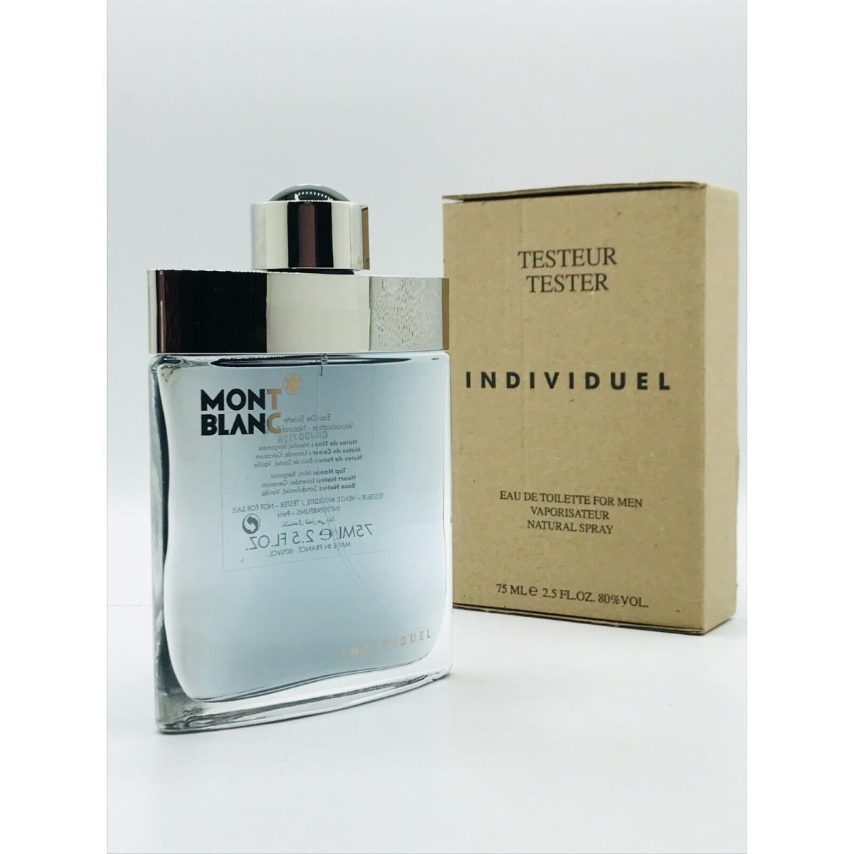 Montblanc Mont Blanc Individuel Men Cologne Spray 2.5 oz 75 ml Box As Shown