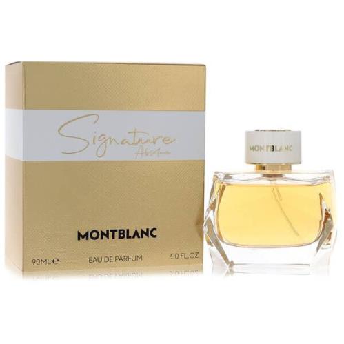 Montblanc Mont Blanc Signature Absolue Women 3.0 3 oz 90 ml Eau De Parfum Spray